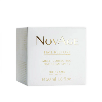 Crema de zi pentru ten, Oriflame, NovAge Time Restore, SPF 15, 50 ml