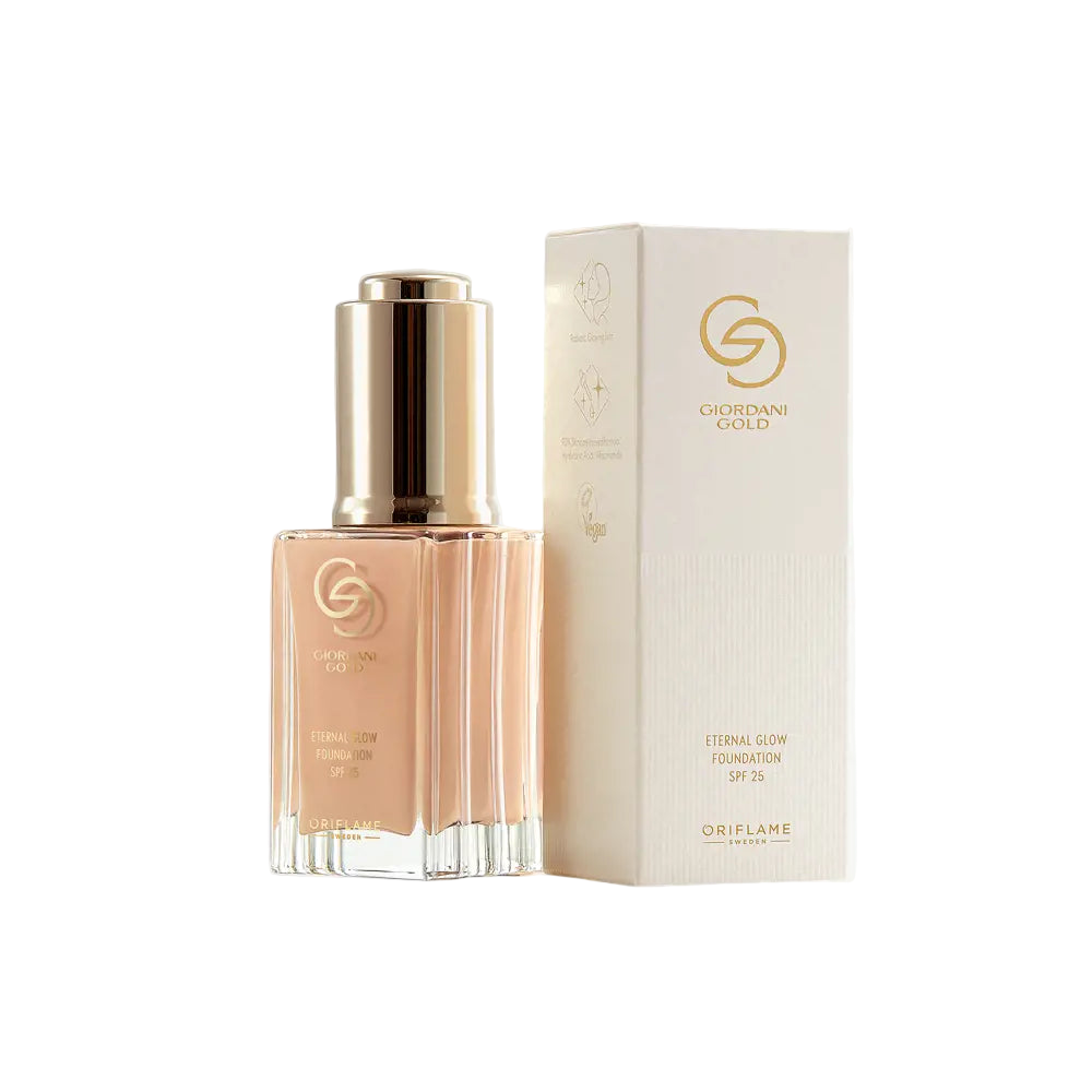 Fond de ten SPF 25 Giordani Gold Eternal Glow - Porcelain Warm, 30 ml