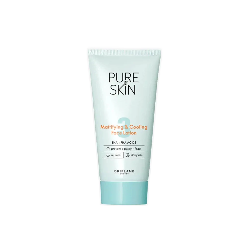 Crema de fata Oriflame Pure Skin matifianta, cu BHA si PHA, 50ml