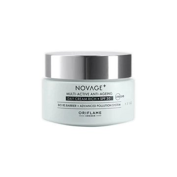 Crema de fata anti-imbatranire Oriflame Novage+, SPF 30, hidratare intensa, 50ml