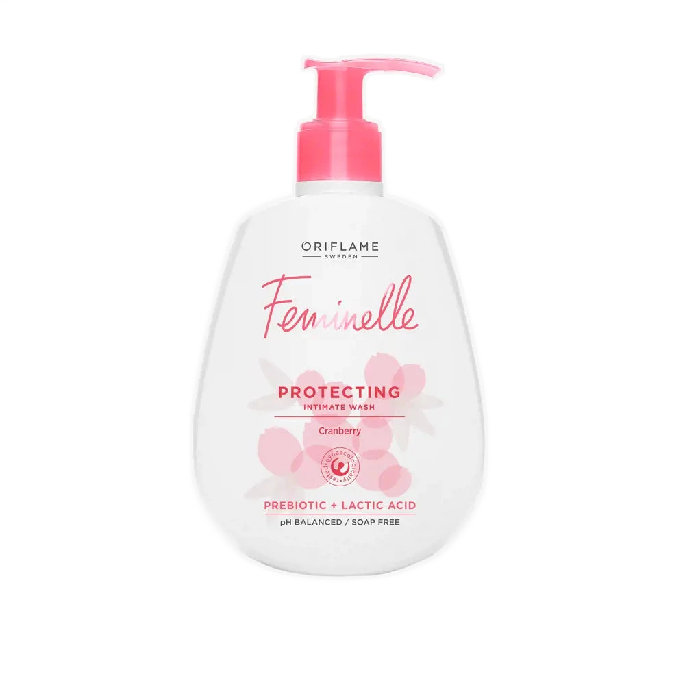 Gel-cremă pentru igiena intimă protector cu merişoare Feminelle Extra Comfort Oriflame, 300ml