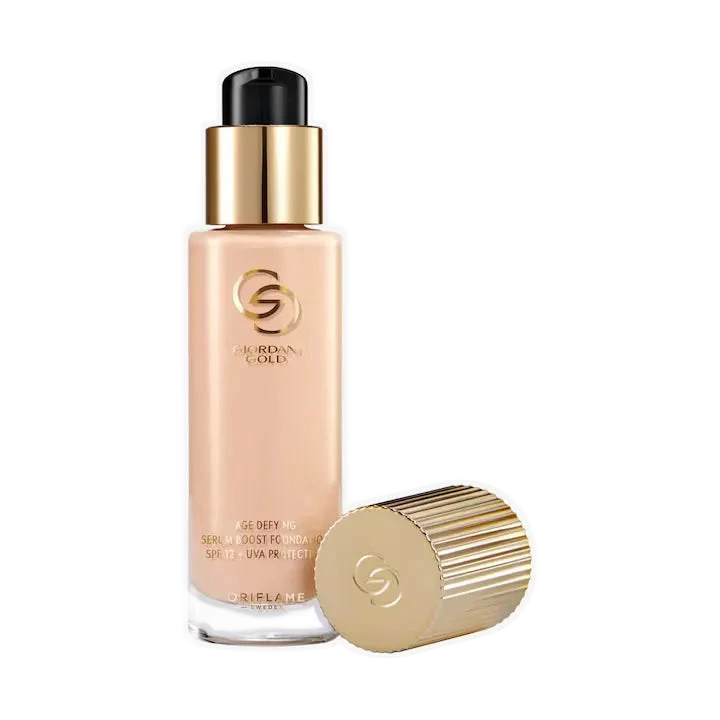 Fond de ten cu ser anti-imbatranire SPF 12 + UVA Giordani Gold, Vanilla Cool, 30ml